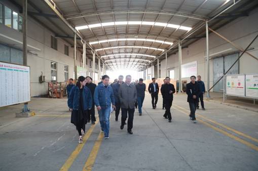 富怡快讯--热烈欢迎天津市政府质量工作考核组莅临天津宝盈考察指导 ！