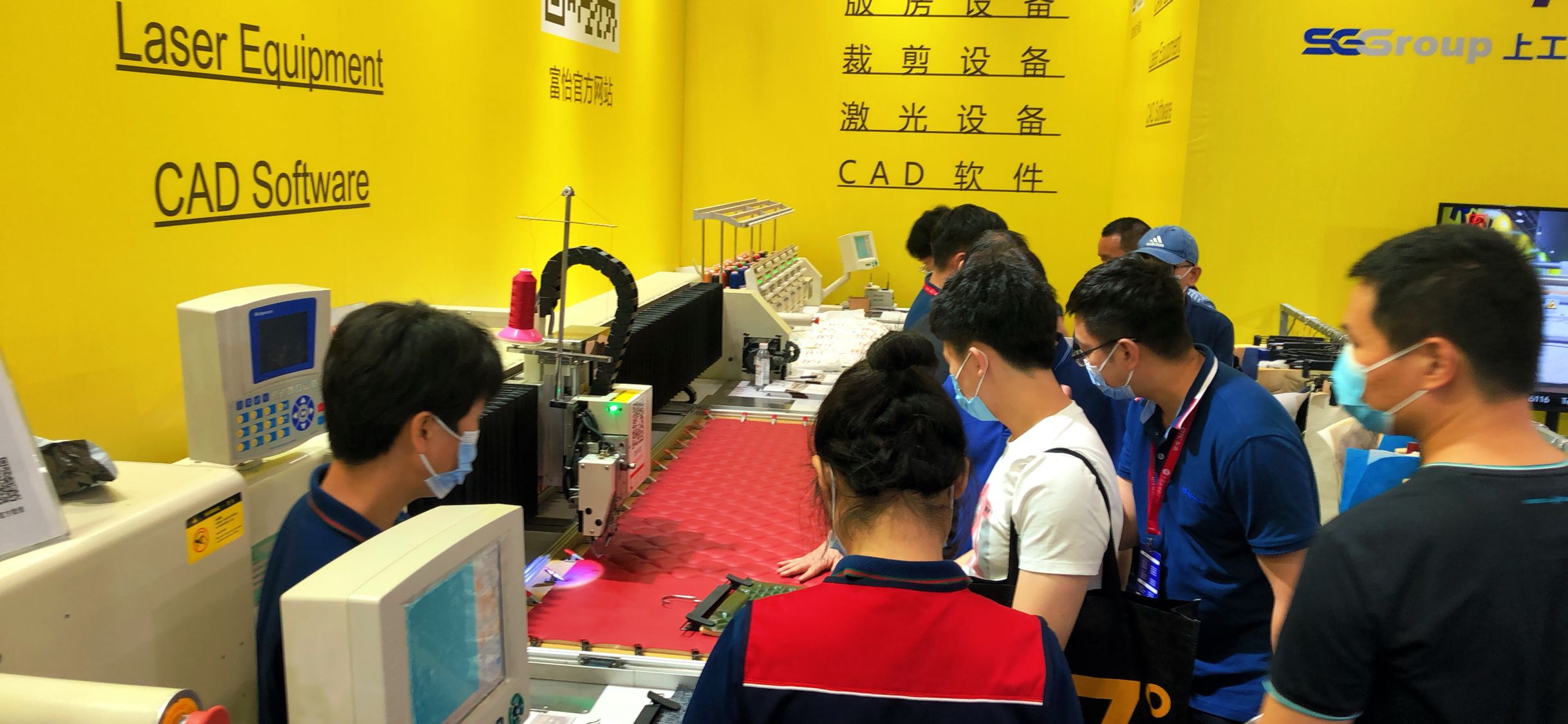 上工富怡广州木工机械展，展位人气持续火爆
